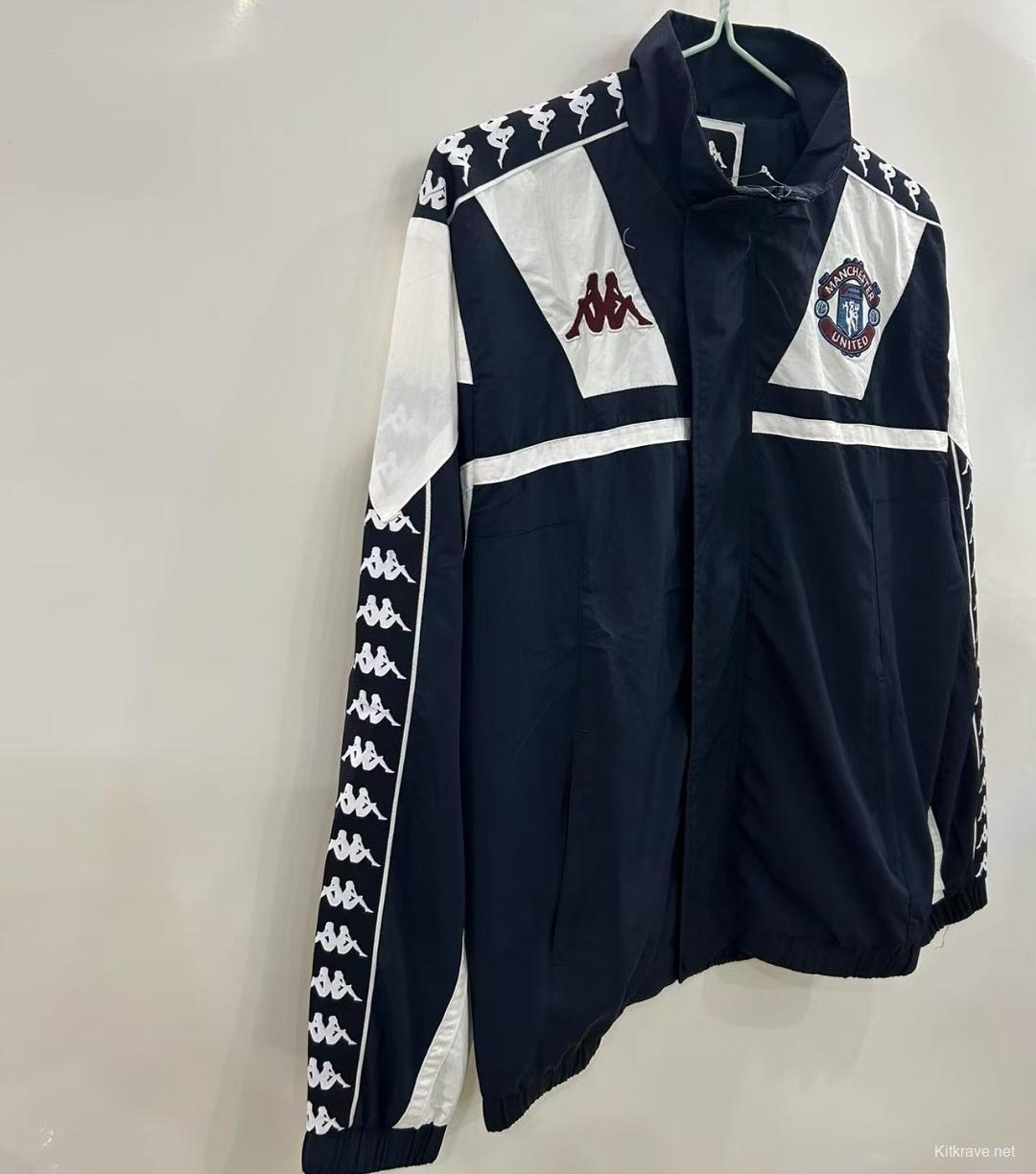 25/26 Manchester United 1967 Style Black/White Windbreaker