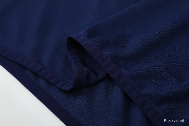 Retro 12/13 Real Madrid Royal Blue Half Zipper Jacket