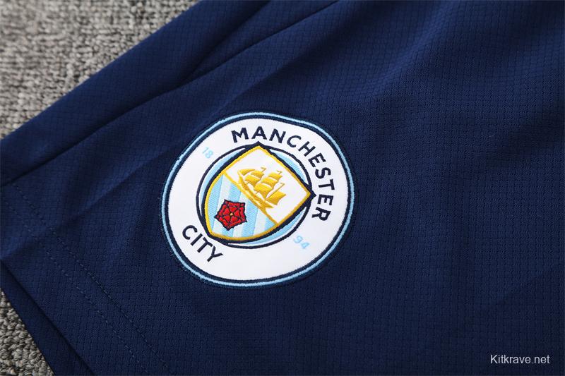 25/26 Manchester City Light Blue Camouflage with XS Short Sleeve+Soccer Shorts