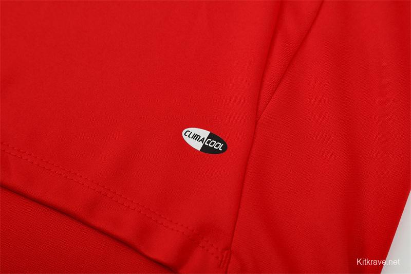 Retro 04/05 AC Milan Red Half Zipper Jacket