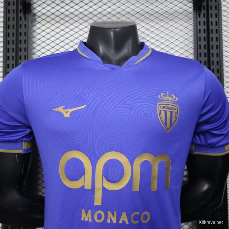 Player Version 25/26 Monaco Away Blue Jersey