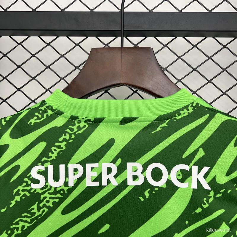 25/26 Kids Sporting Lisbon Goalkeeper Green Jersey