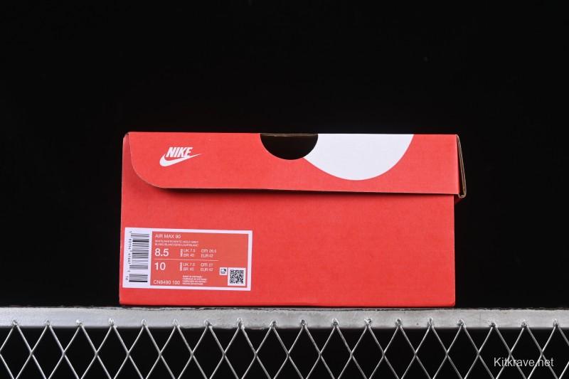 Nike Air Max 90 Retro Running Shoes with Max Air Cushion - CN8490-100