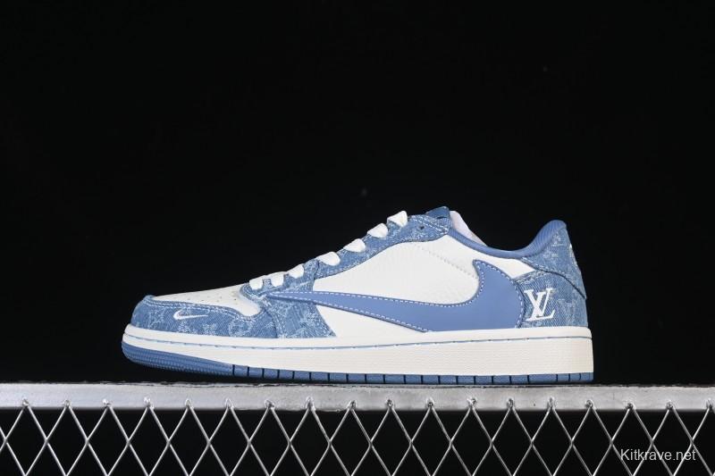 Nike Travis Scott x Fragment Design x Air Jordan 1 Low OG SP AJ1 Low-Top Casual Sneakers - SC0601-056