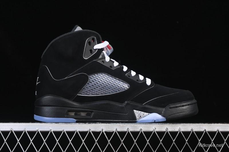 Nike Air Jordan 5 Black Metallic Reimagined Retro Basketball Shoes - HF3975-001