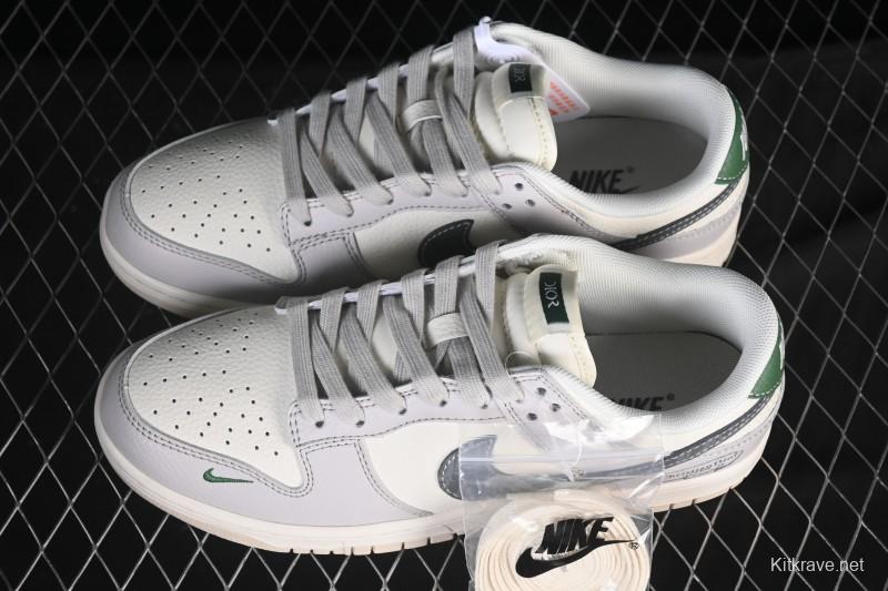 Nike SB Dunk Low Dior Collaboration Gray Green Tail Anniversary High-End Custom Low-Top Casual Skate Shoes - ZH2588-276