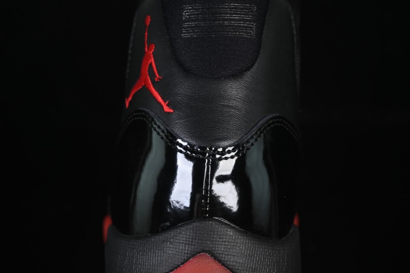 Nike Air Jordan 11 Retro Black Red Basketball Shoes - 378037-326