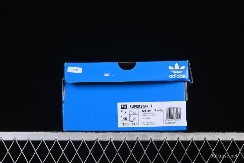 Adidas Superstar II Casual Sneakers with Shell Toe Design - JQ6469