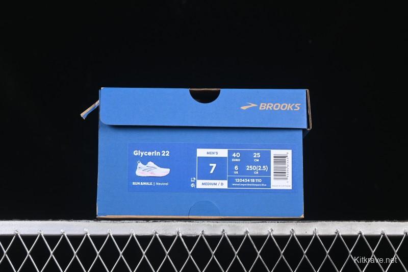 Brooks Glycerin 22 Cushioned Marathon Nitrogen Running Shoes - 1204341B110