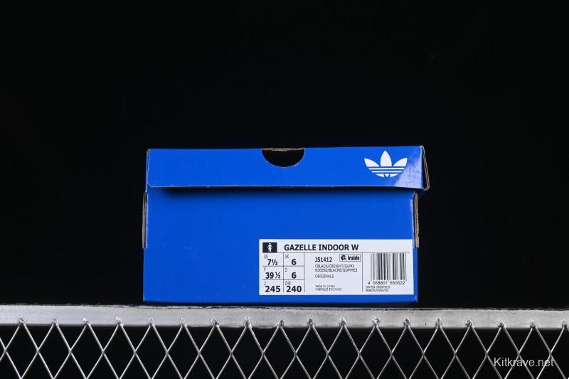 Adidas Originals Gazelle Indoor Retro Casual Slip-Resistant Wear-Resistant Low-Top Skate Shoes - JS1412
