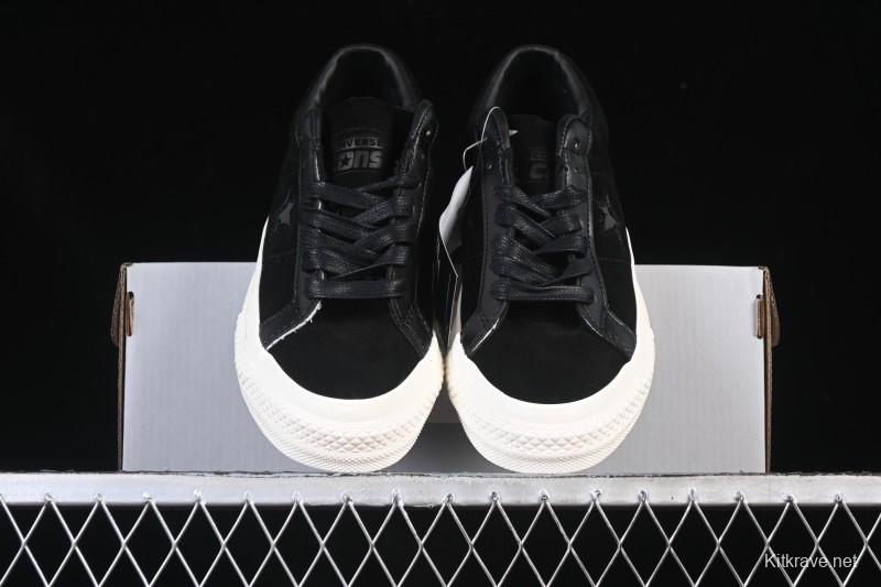 Converse One Star Suede Black Low Top Casual Skate Shoes - 149908C