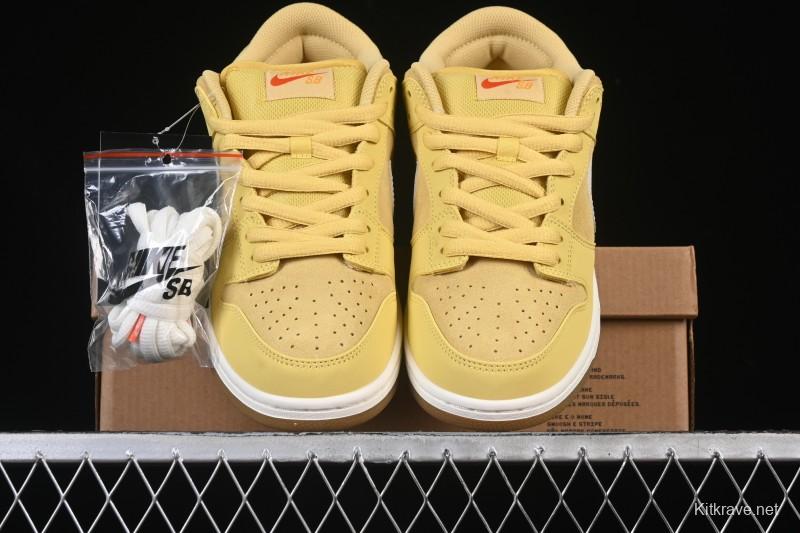 Nike SB Dunk Low Saturn Gold Low-Top Skate Shoes - FJ1674-700