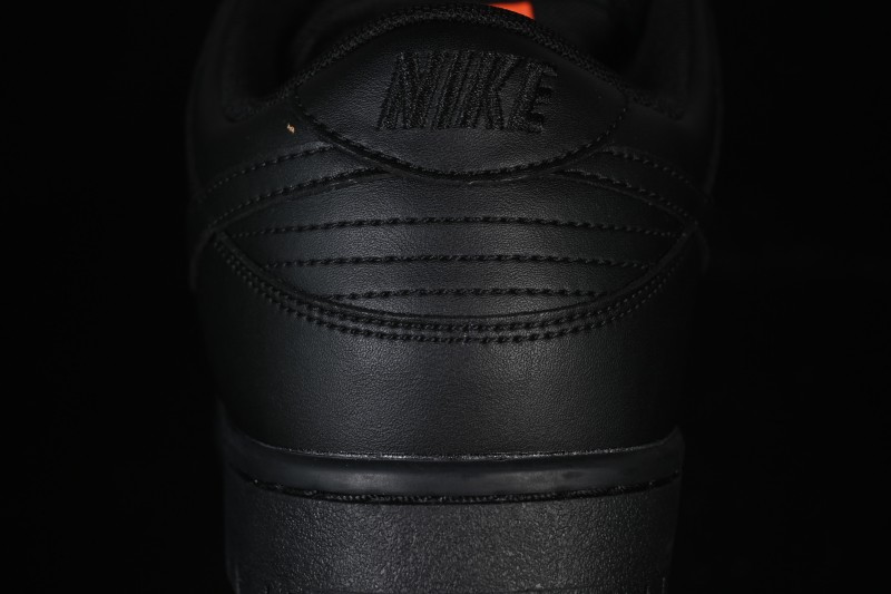 Nike SB Dunk Low Pro ISO Triple Black Skate Shoes - FJ1674-001