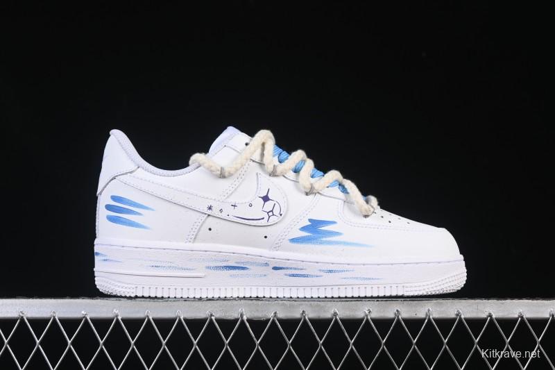 Nike Air Force 1'07 Low Libra Hand-Painted Zodiac Series Low-Top Casual Sneakers - 9231023