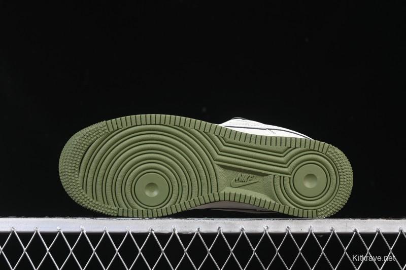 Nike Air Force 1 '07 Low Burberry Collaboration Military Green Embroidery Casual Sneakers - JP8028-003
