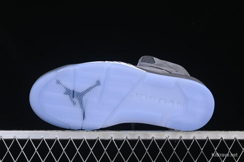 Nike Air Jordan 5 Retro Basketball Shoes with Wolf Grey Design - DD0587-002