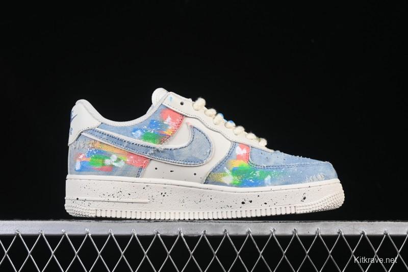 Nike Air Force 1 '07 Low Fantasy Cowboy Hand-Drawn Graffiti Casual Sneakers - CW1888-116