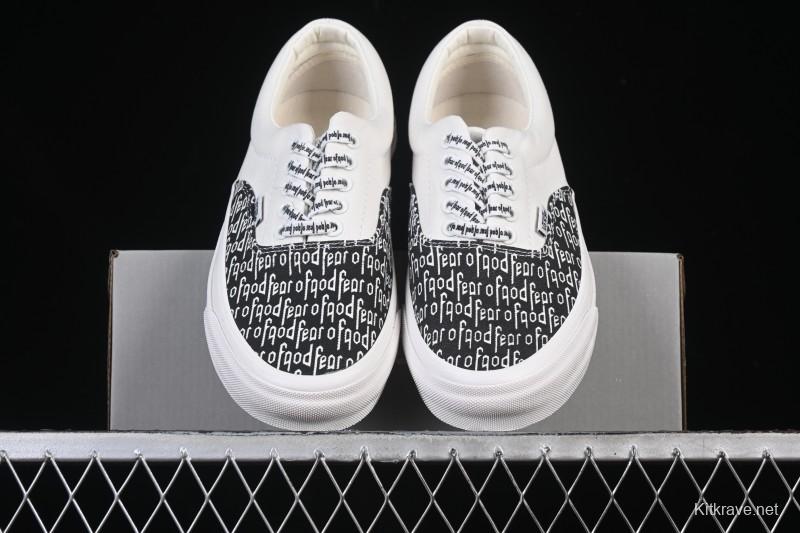 Vans Era 44 Low-Top Casual Skate Shoes with All-Over Logo Print - VN0A3MQ5PZP1