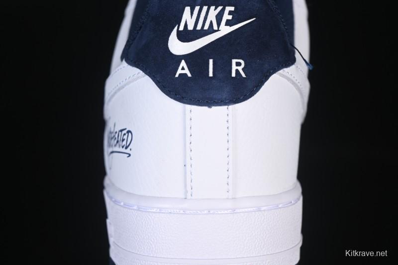 Nike Air Force 1'07 Low White Blue Casual Sneakers - ZH0316-119
