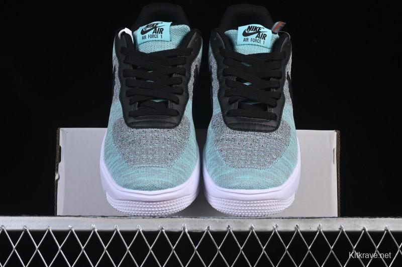 Nike Air Force 1'07 Low Flyknit Black Green Casual Sneakers - CI0051-600