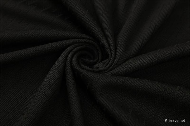 Player Version 25/26 France Black Half Zipper Jacket+Long Pants