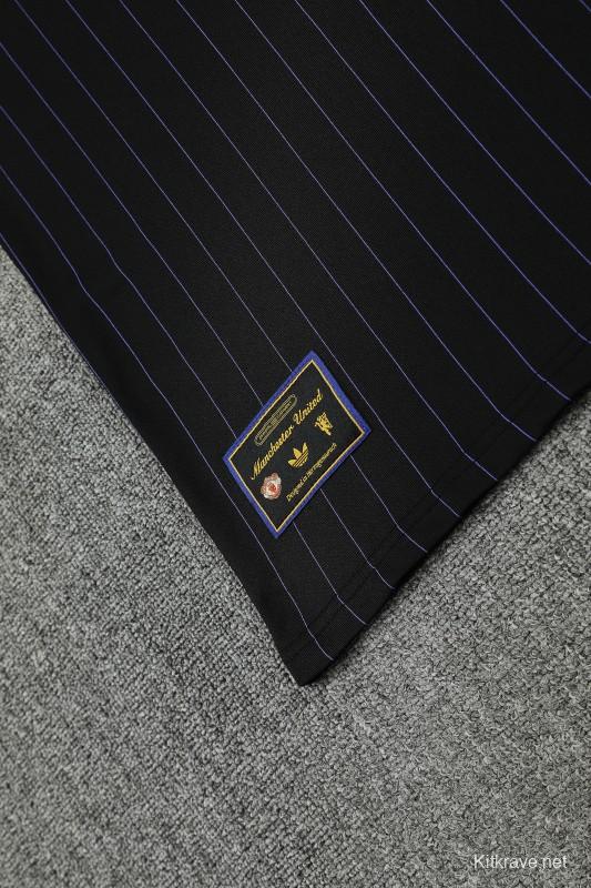 25/26 Manchester United Wine Short Sleeve Jersey+Shorts