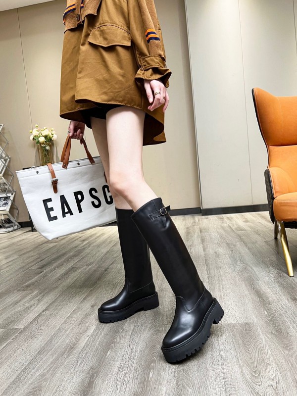 Celine 2025/SS Belt Buckle Knee High Boots - LY00420