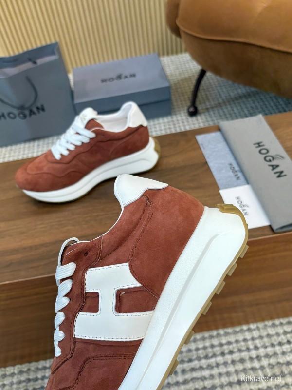 Hogan H-STRIPES Series Couple Thick Sole Dad Shoes Sneakers - AS00350