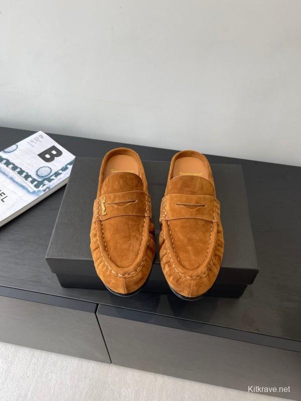 Saint Laurent Classic Loafer Mule Flats - KFY00320