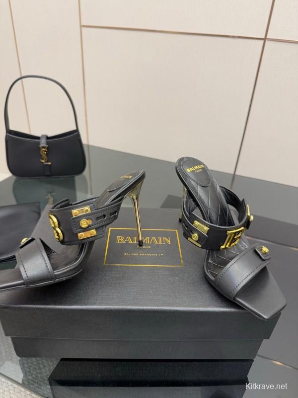 Balmain Metal Heel High Heel Sandals - KFY00320