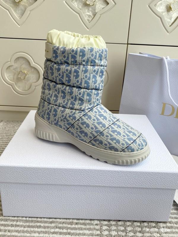 Dior Frost Ankle Boots Wool Platform Snow Boots - KFY00300