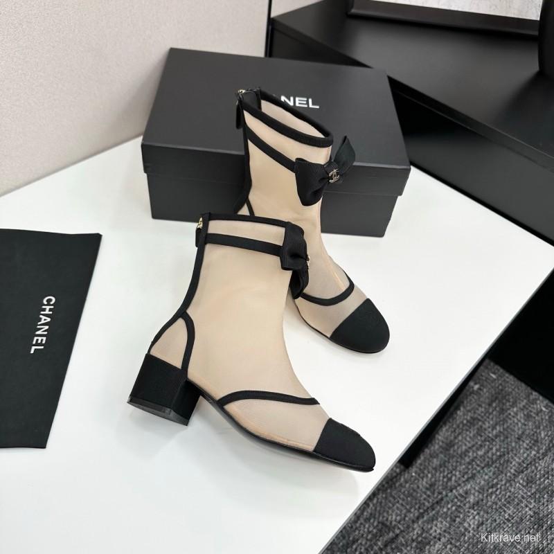 Chanel Classic Bow Ankle Boots - LY00