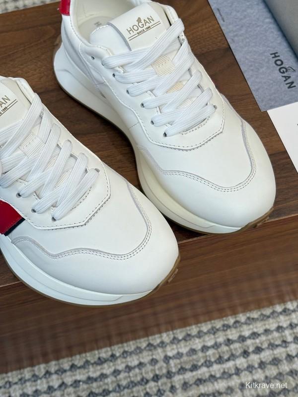 Hogan H-STRIPES Series Couple Thick Sole Dad Shoes Airship Sneakers - AS00350