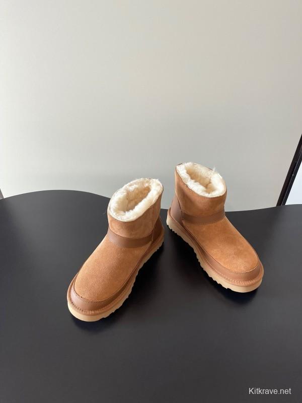 UGG 4512 Flat Buckle Ultra Wool Anti-Slip Snow Boots - AS00290