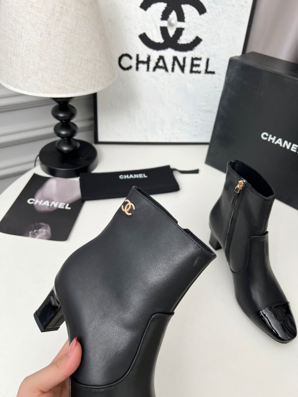 Chanel 2025 SS Double C Heel Fashion Boots - LY00370/LY00400
