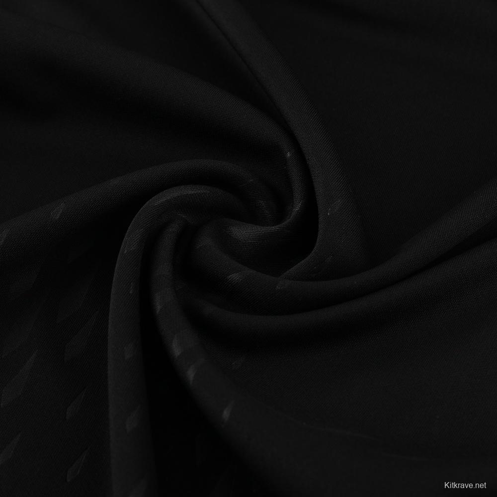 25/26 Manchester United Black Half Zipper Jacket+Long Pants