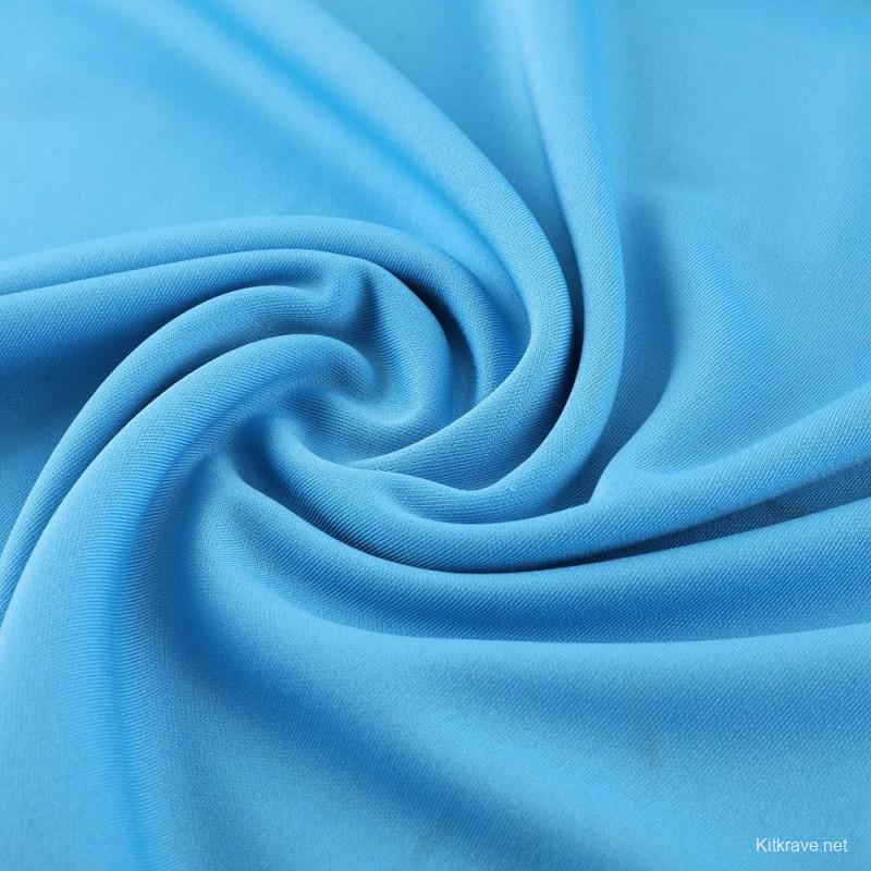 25/26  Manchester City Sky Blue Half Zipper Jacket+Long Pants