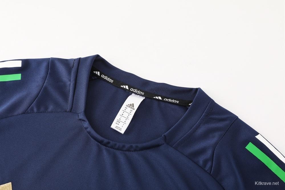 2025 Italy Royal Blue Short Sleeve+Soccer Shorts