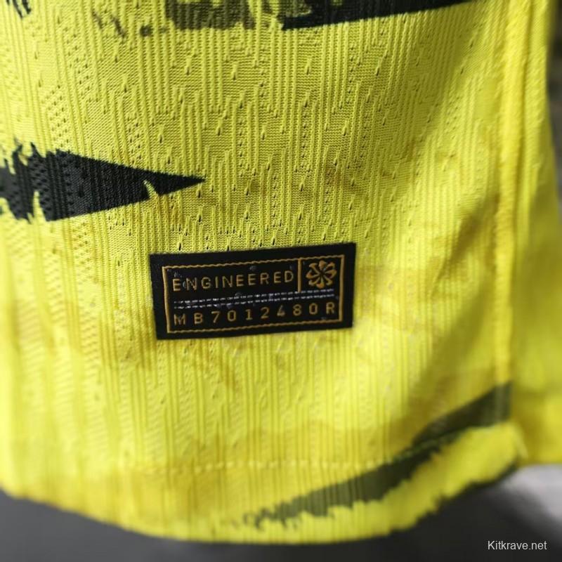 Player Version 25/26 Al-Ahli Saudi  Yellow Pre-Match Jersey