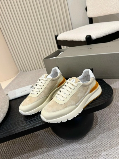 Brunello Cucinelli Casual Sneakers with Seasonal Colors and Leather Lining - KFY00320