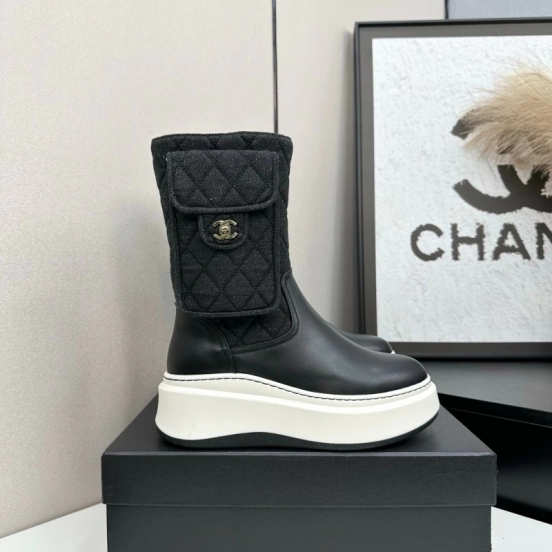 Chanel 2025 SS Short Boots Essential Autumn Winter Item - L Y00390
