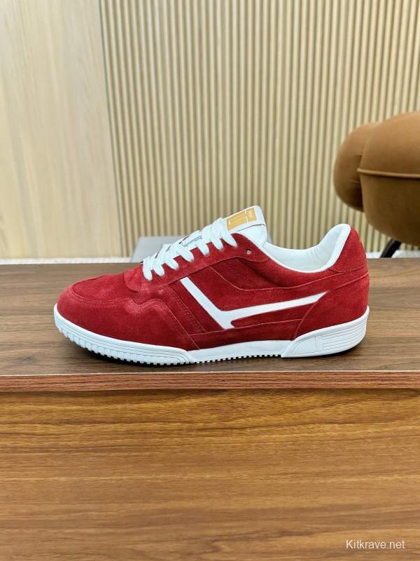 Tom Ford 2025 SS Casual Sneakers with Classic Color Blocking and Imported Leather Insole - AS00350
