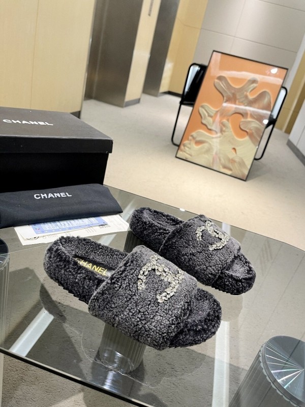 Chanel 2025 SS New Wool Slippers Soft Wool - LY00280