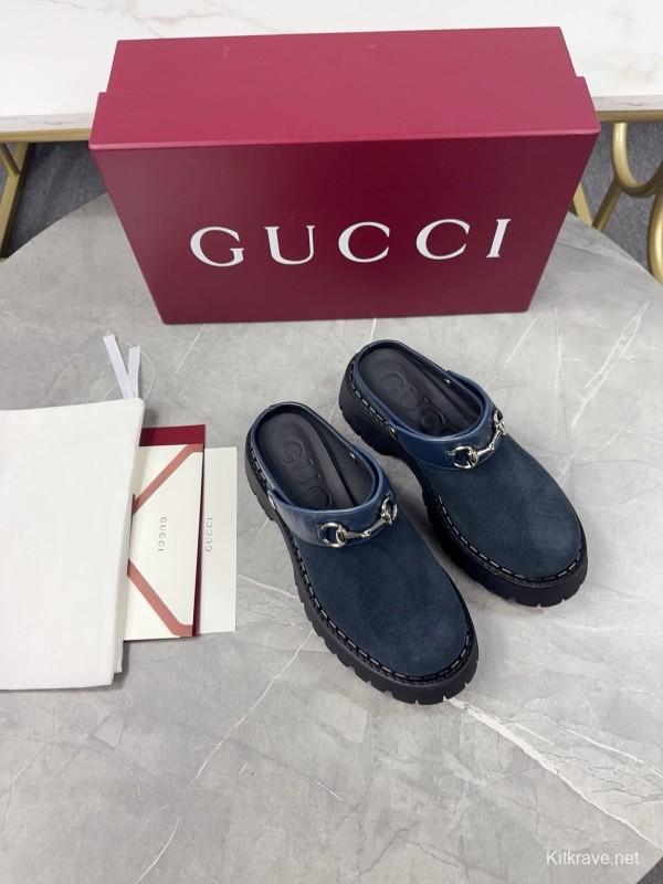 Gucci GG Platform Loafers with Lug Sole - KFY00280