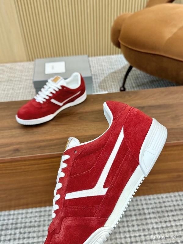 Tom Ford 2025 SS Casual Sneakers with Classic Color Blocking and Imported Leather Insole - AS00350