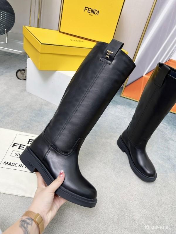 Fendi 2025/SS Fall/Winter Monogram Platform High-Top Boots - LY00480