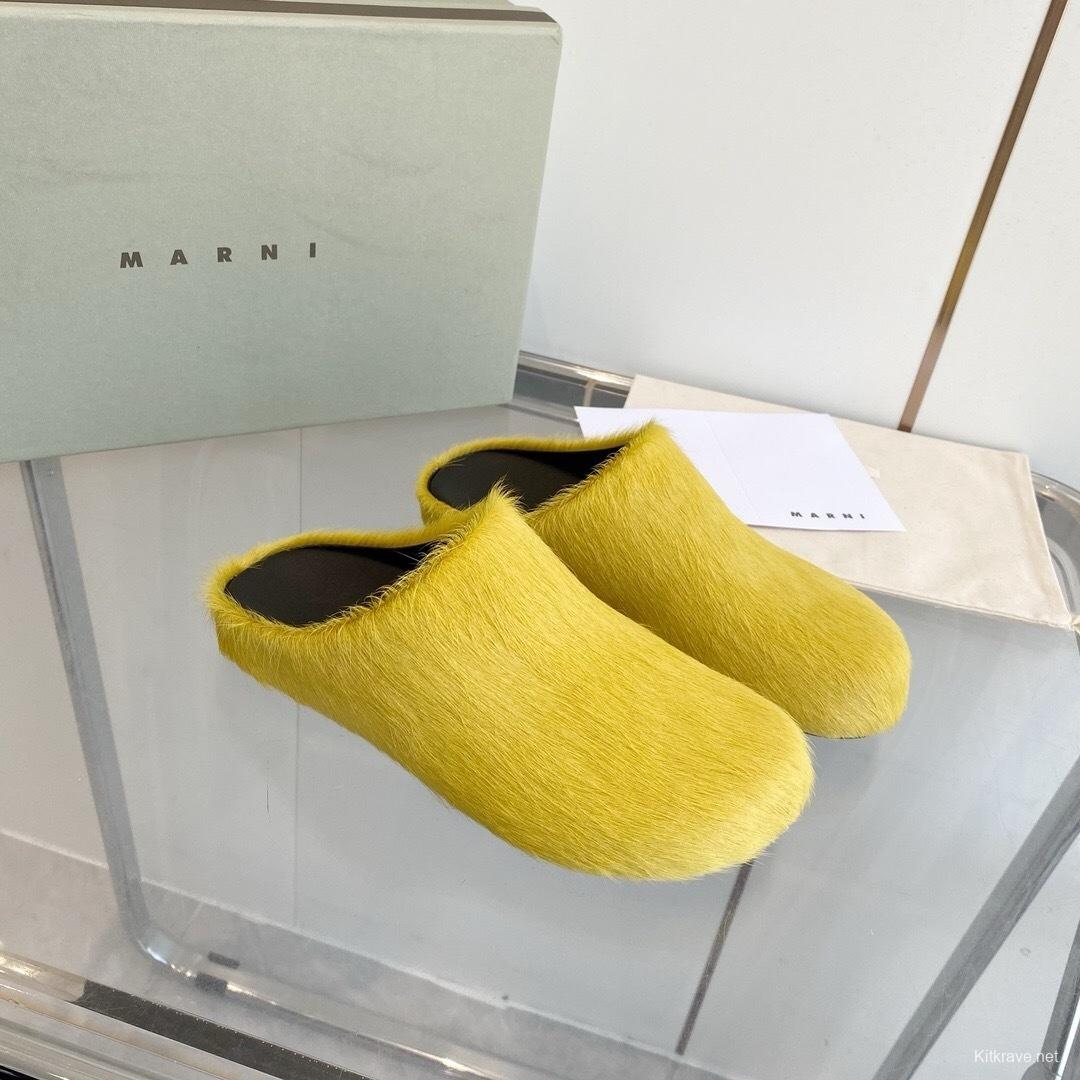 Marni 2025/SS Pony Hair Loafers - LY00
