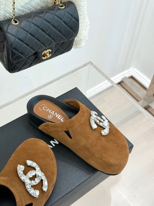 Chanel Classic CC Crystal Birkenstock Sandals - KFY00280