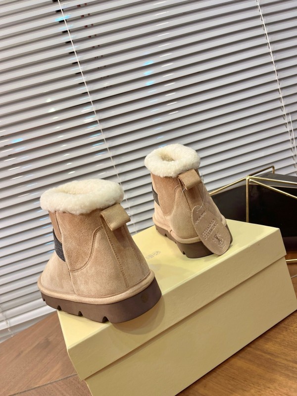 Brunello Cucinelli Winter New Snow Boots Lamb Fur Buns Boots - AS00350