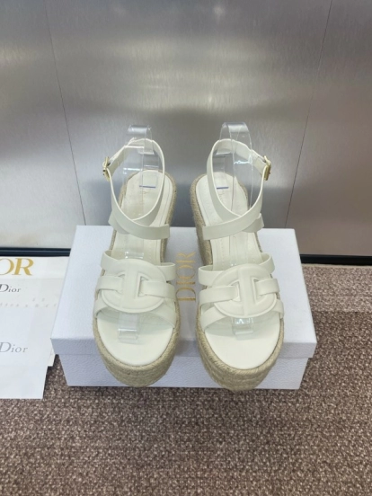 Dior D-Club Jelly Color Hollow Layered Cross Strap Platform High Heel Women Shoes - KFY00290